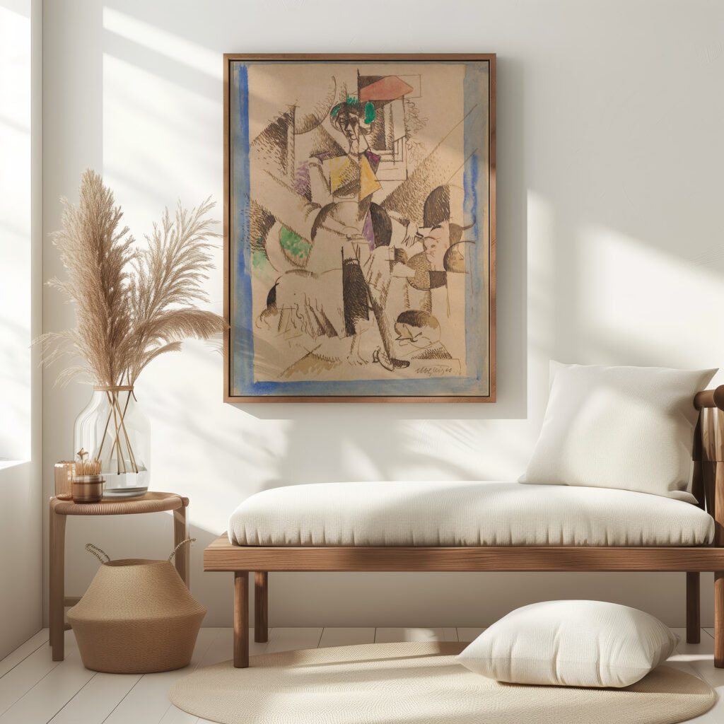 La Dame aux betes Portrait de Madame Raymond Duchamp Villon 1914 Albert Gleizes 5 mockup