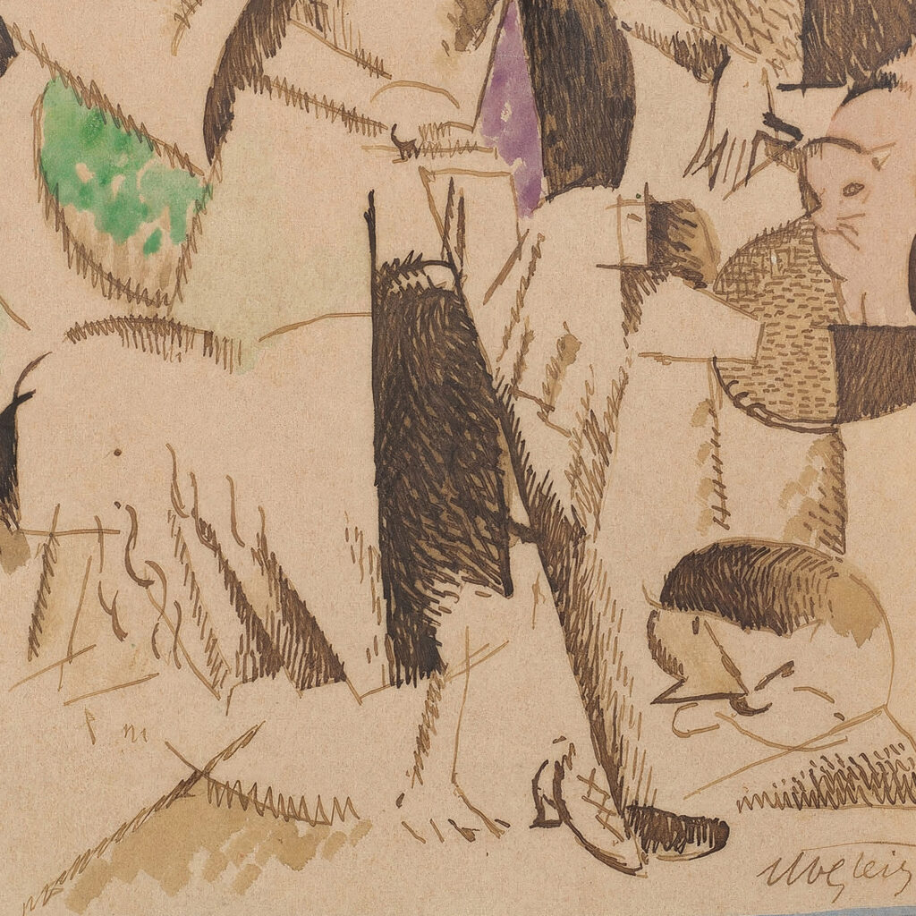 La Dame aux betes Portrait de Madame Raymond Duchamp Villon 1914 Albert Gleizes 8 mockup