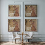 La Femme au jardin public Edouard Vuillard framed posters mockup