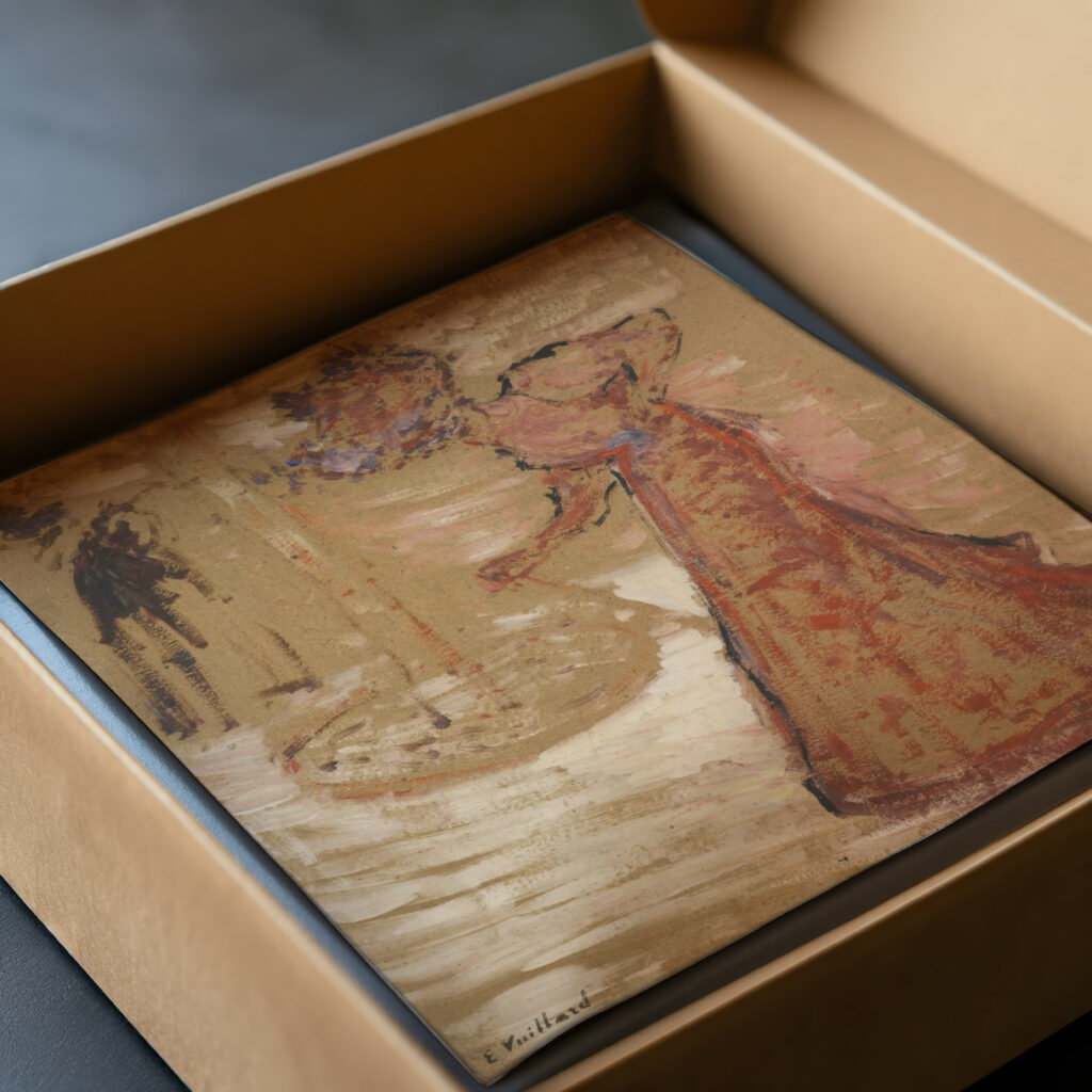 La Femme au jardin public Edouard Vuillard video mockup