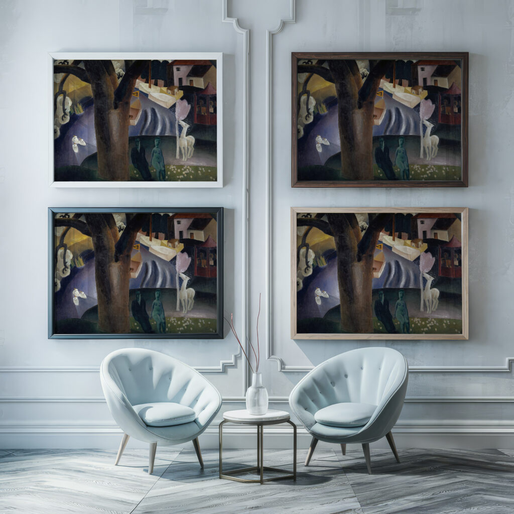 La Lys 1923 Frits van den Berghe framed posters mockup