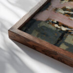 La Nourrice circa 1894 95 Edouard Vuillard close up dark wood mockup