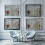 La Rencontre 1912 James Ensor framed posters mockup