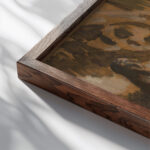 La Salle du Moyen Age au Musee des Arts decoratifs 1922 Edouard Vuillard close up dark wood mockup