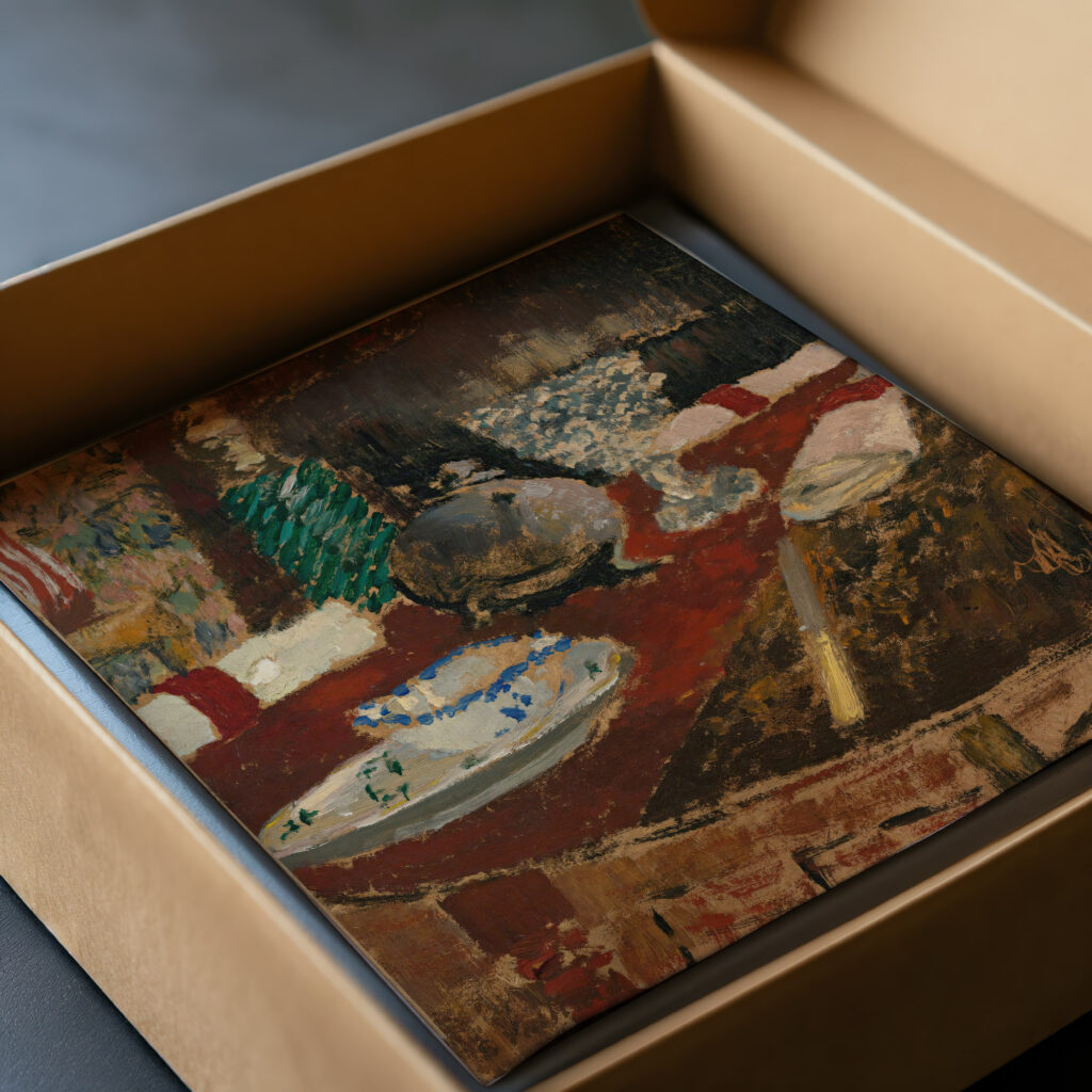 La Sauciere Et Les Ronds De Serviette circa 1896 97 Edouard Vuillard video mockup