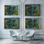 La Statue circa 1942 Raoul Dufy framed posters mockup
