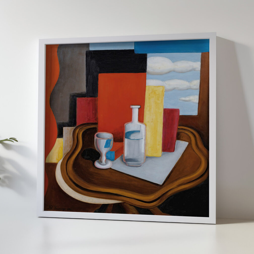 La Table Louis Philippe A La Bouteille Et Au Verre 1920 Roger de La Fresnaye 5 mockup