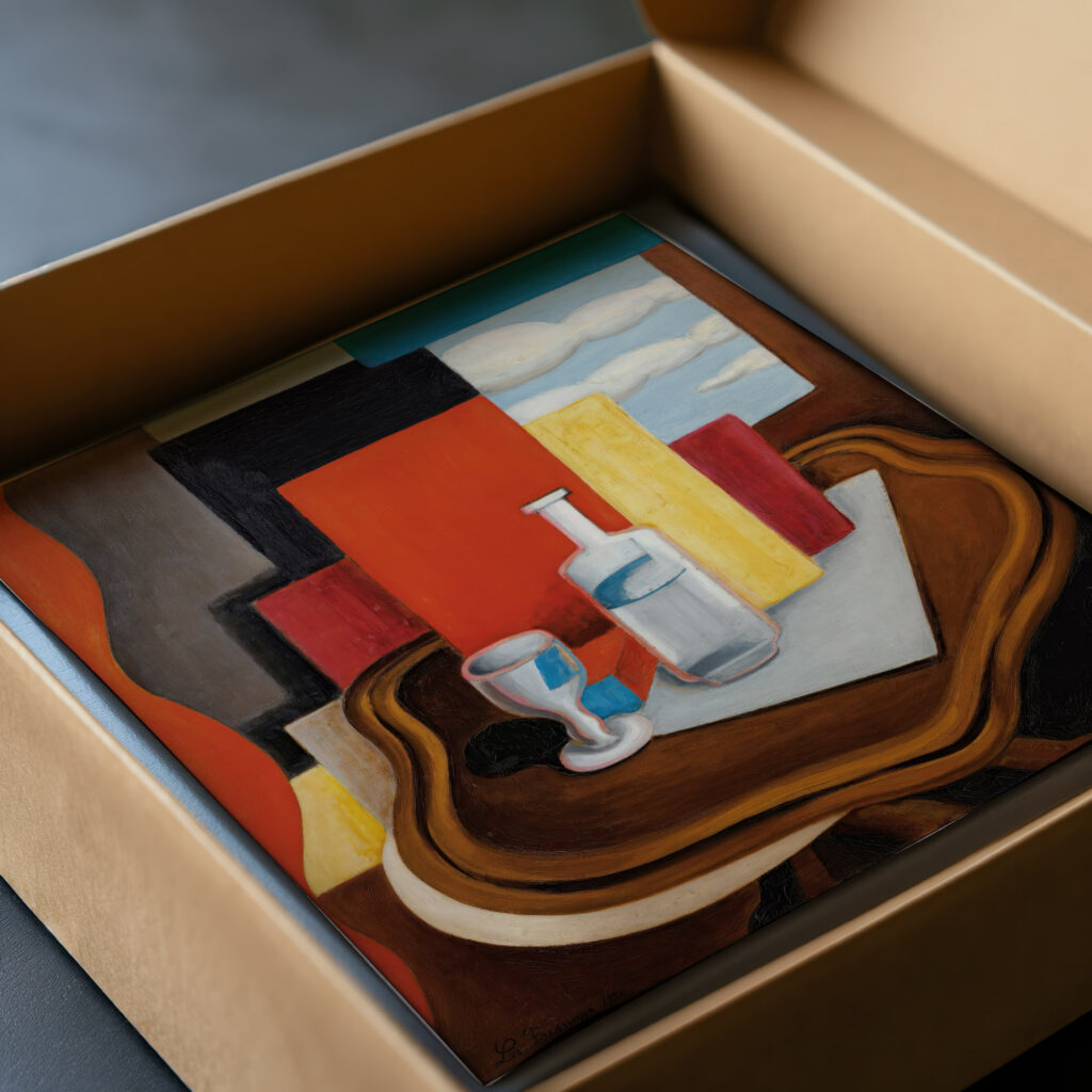 La Table Louis Philippe A La Bouteille Et Au Verre 1920 Roger de La Fresnaye video mockup