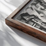 La Tour 1926 Robert Delaunay close up dark wood mockup