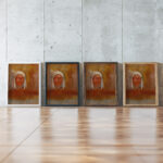 La Vierge Daurore circa 1890 Odilon Redon framed posters mockup