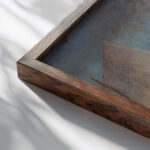 La Voile grise 1900 05 Odilon Redon close up dark wood mockup