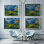 La baie de Sainte Adresse Raoul Dufy framed posters mockup
