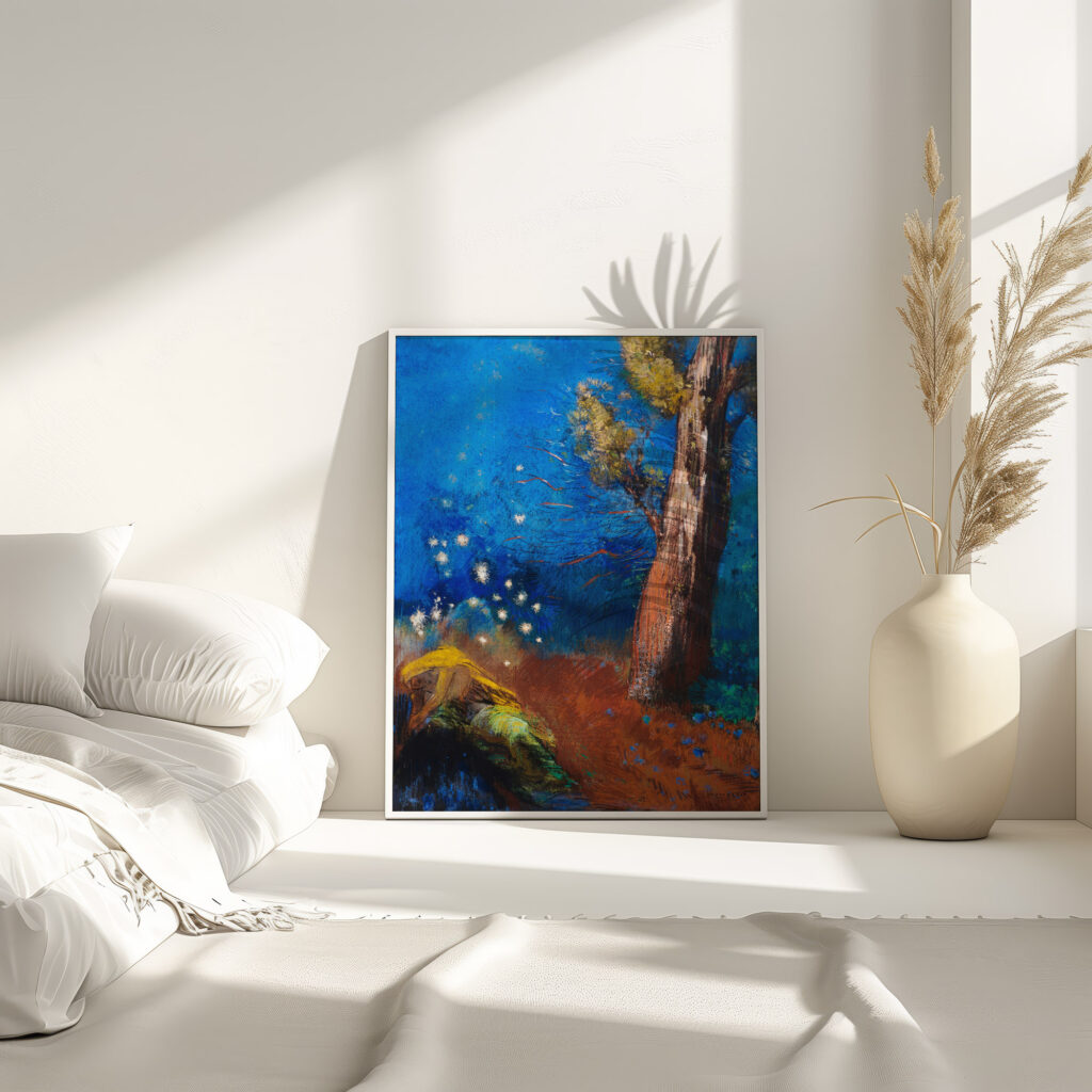 La mort de Bouddha circa 1899 Odilon Redon 4 mockup