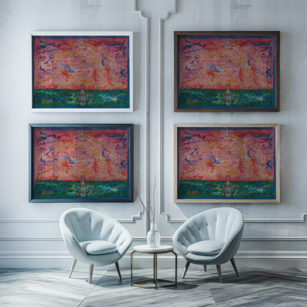 La naissance de Venus 1939 James Ensor framed posters mockup