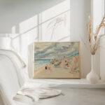 La plage de Deauville 1928 Henri Lebasque 4 mockup