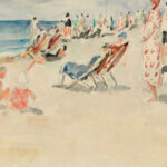 La plage de Deauville 1928 Henri Lebasque 8 mockup