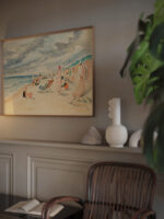 La plage de Deauville 1928 Henri Lebasque video mockup