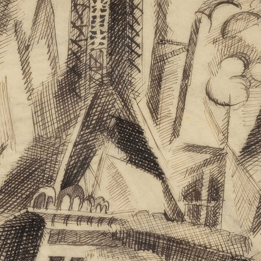 La tour aux rideaux 1910 Robert Delaunay 8 mockup
