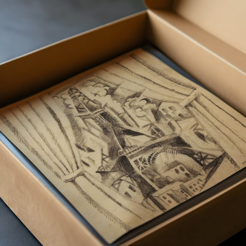 La tour aux rideaux 1910 Robert Delaunay video mockup