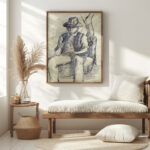 Labrador comiendo migas 1960 Jose de Martin Simon 5 mockup