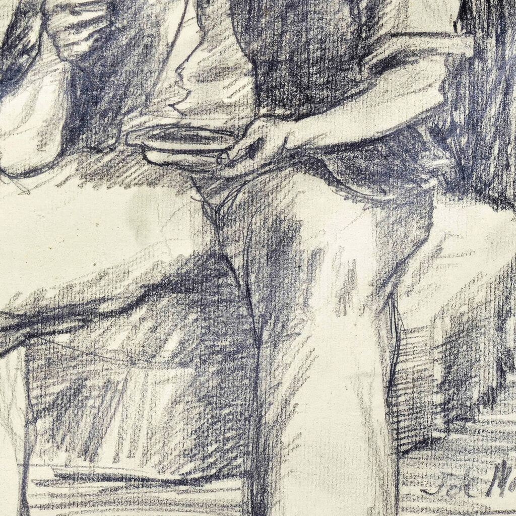 Labrador comiendo migas 1960 Jose de Martin Simon 8 mockup