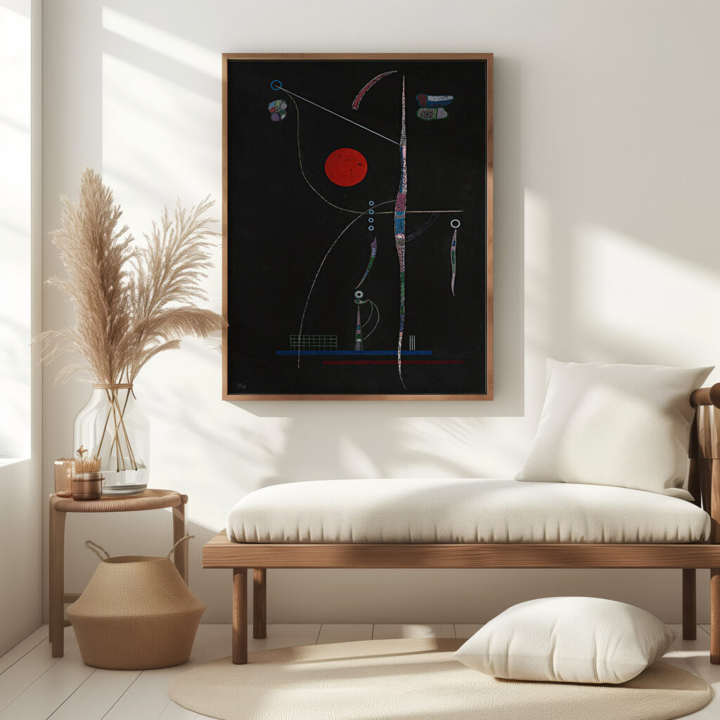 Laccent Rouge 1938 Wassily Kandinsky 5 mockup