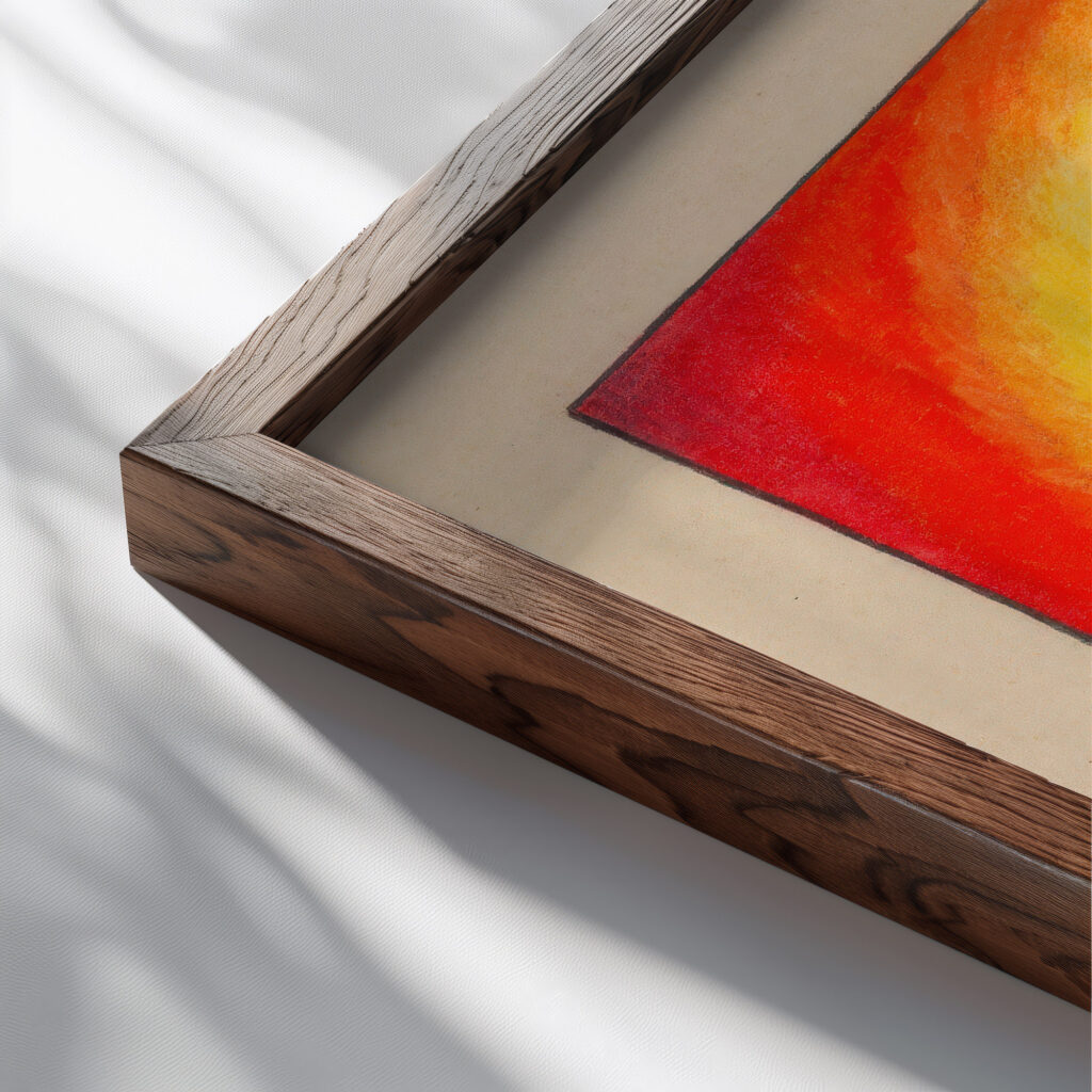 Lacheln around 1924 Karl Wiener close up dark wood mockup