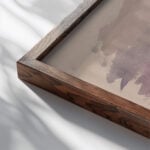 Lake or seascape 1910 1912 Eero Jarnefelt close up dark wood mockup