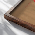 Lampe de Bureau 1920 Paul Brandt close up dark wood mockup