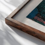 Lampe und Bucher around 1921 Karl Wiener close up dark wood mockup