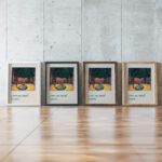 Lampe und Bucher around 1921 Karl Wiener framed posters mockup