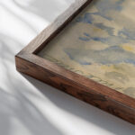 Land and Sky France 1908 John Marin close up dark wood mockup