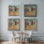 Landgut Bei Fryburg Country House Near Fribourg 1915 Paul Klee framed posters mockup