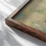 Landhaus In Norden Country House In The North 1925 Paul Klee close up dark wood mockup