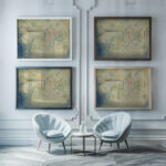 Landhaus In Norden Country House In The North 1925 Paul Klee framed posters mockup