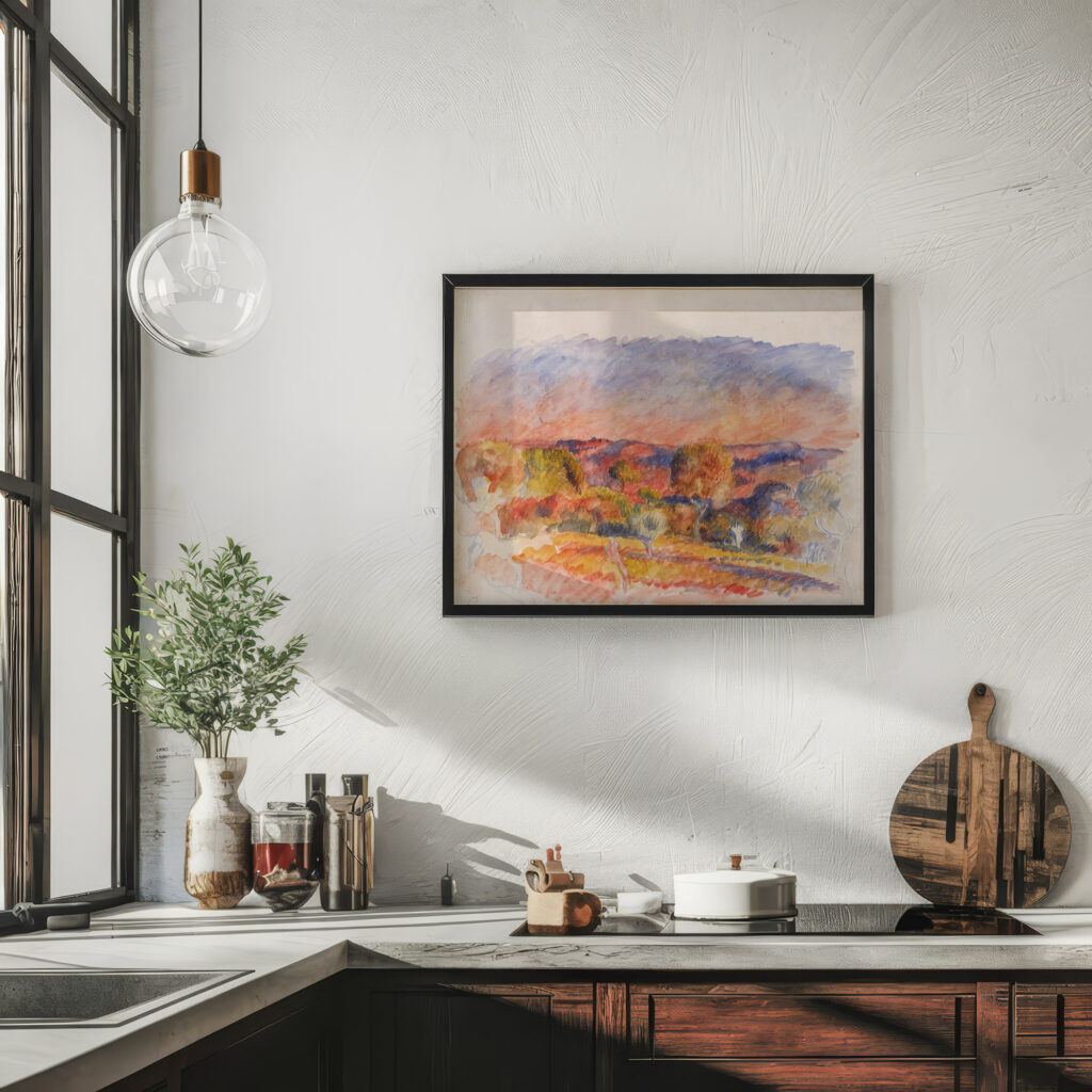 Landscape 1889 Pierre Auguste Renoir 6 mockup