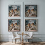 Landscape 1917 Romuald Kamil Witkowski framed posters mockup