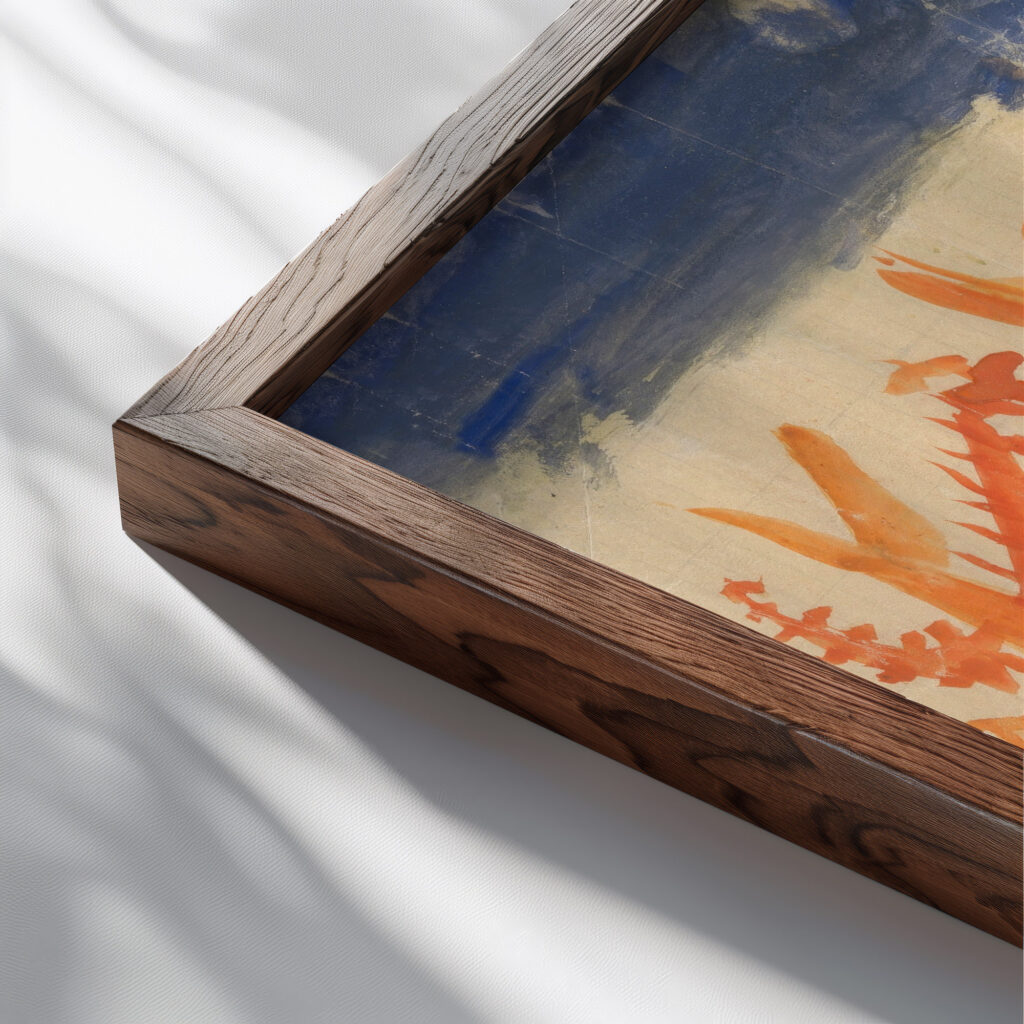 Landscape 1921–22 Pavel Tchelitchew close up dark wood mockup