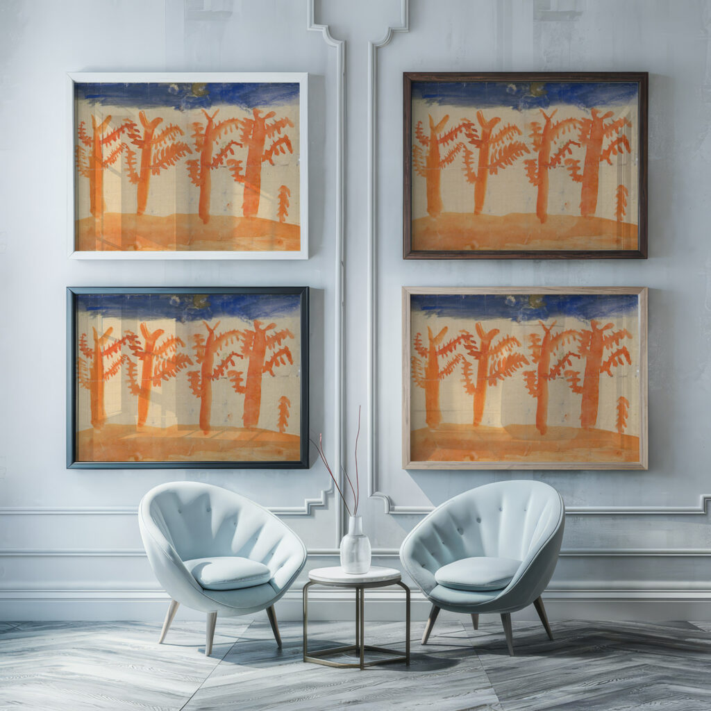 Landscape 1921–22 Pavel Tchelitchew framed posters mockup