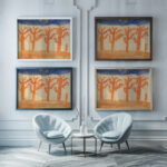 Landscape 1921–22 Pavel Tchelitchew framed posters mockup