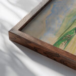 Landscape 1925–1930 Arnold Peter Weisz Kubincan close up dark wood mockup