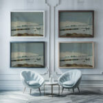Landscape 1931 Vilho Lampi framed posters mockup