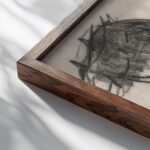 Landscape 1931 Zolo Palugyay close up dark wood mockup