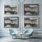 Landscape 1931 Zolo Palugyay framed posters mockup