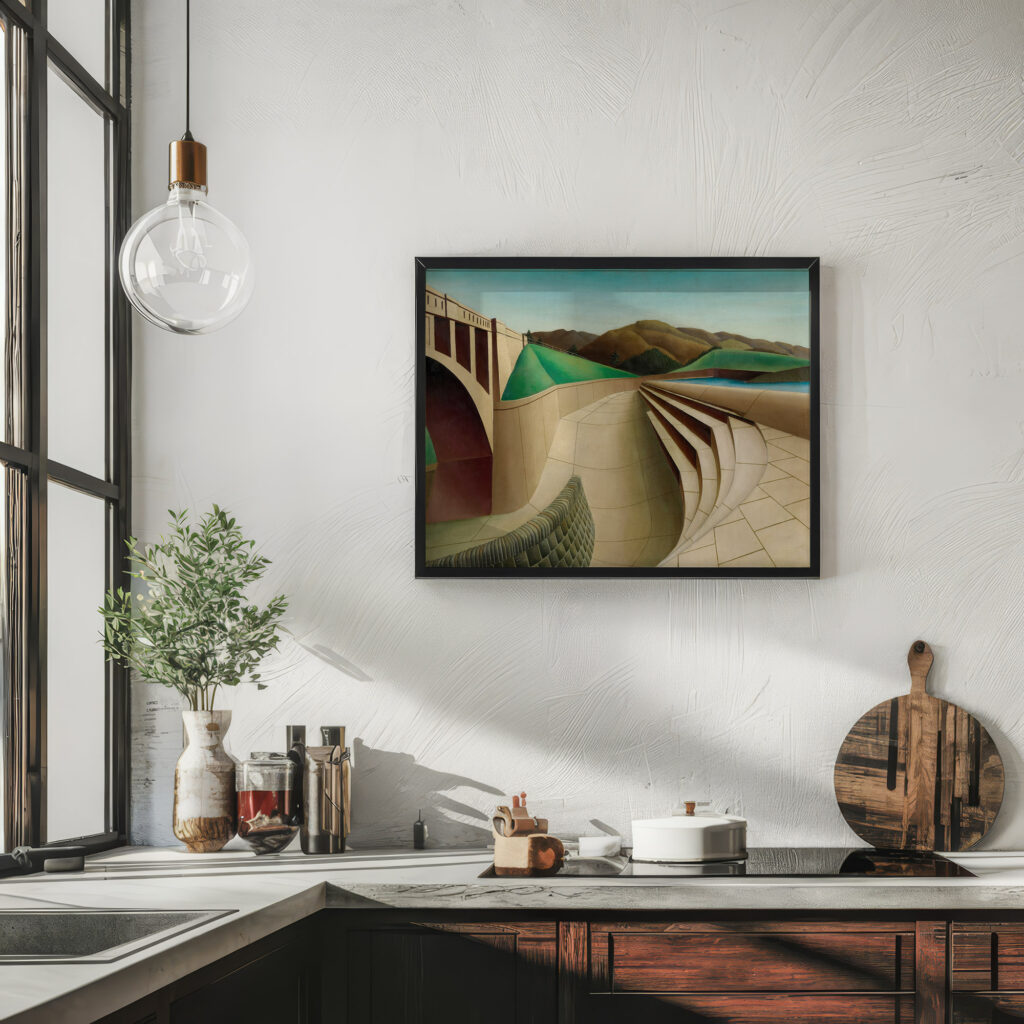 Landscape 1936 Arnold Wiltz 6 mockup