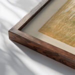 Landscape 1940 1943 Edvard Munch close up dark wood mockup