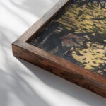 Landscape 1940 1944 Arnold Peter Weisz Kubincan close up dark wood mockup