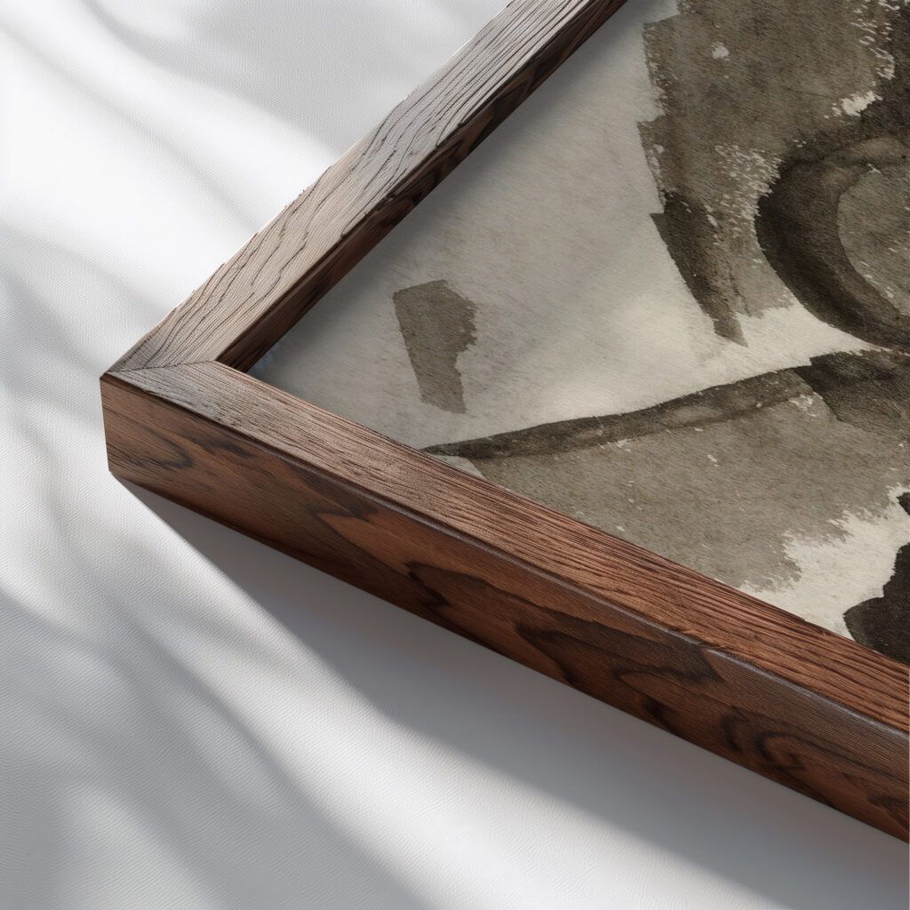 Landscape 2 Carl Newman close up dark wood mockup