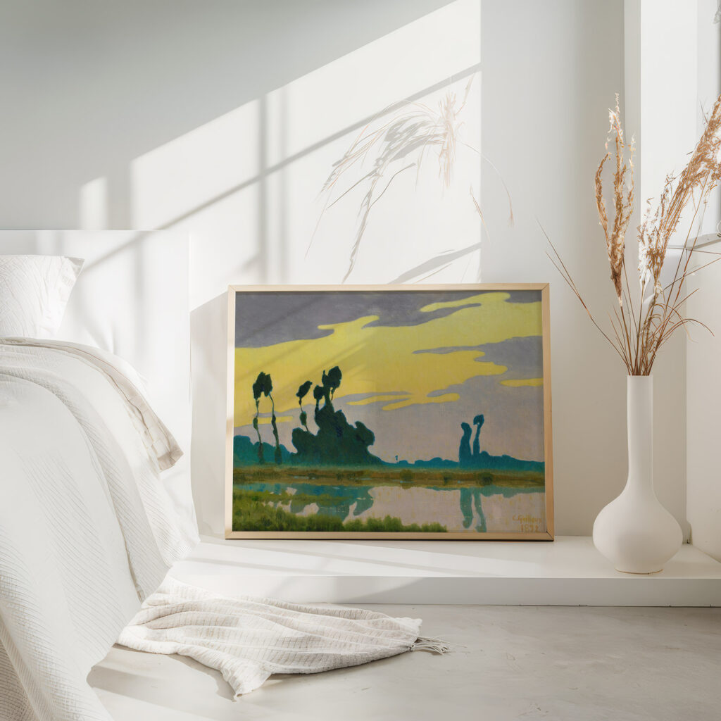 Landscape At Sunset 1892 Charles Guilloux 4 mockup