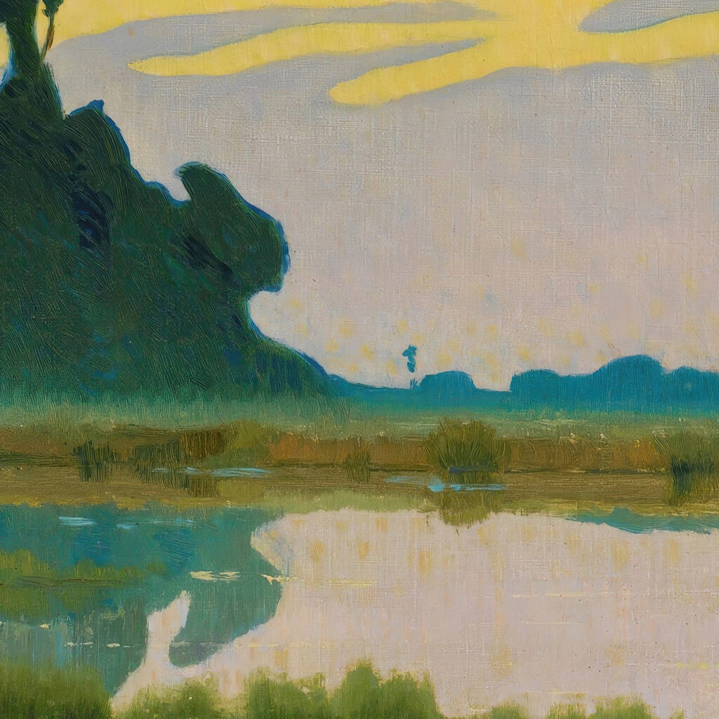 Landscape At Sunset 1892 Charles Guilloux 8 mockup